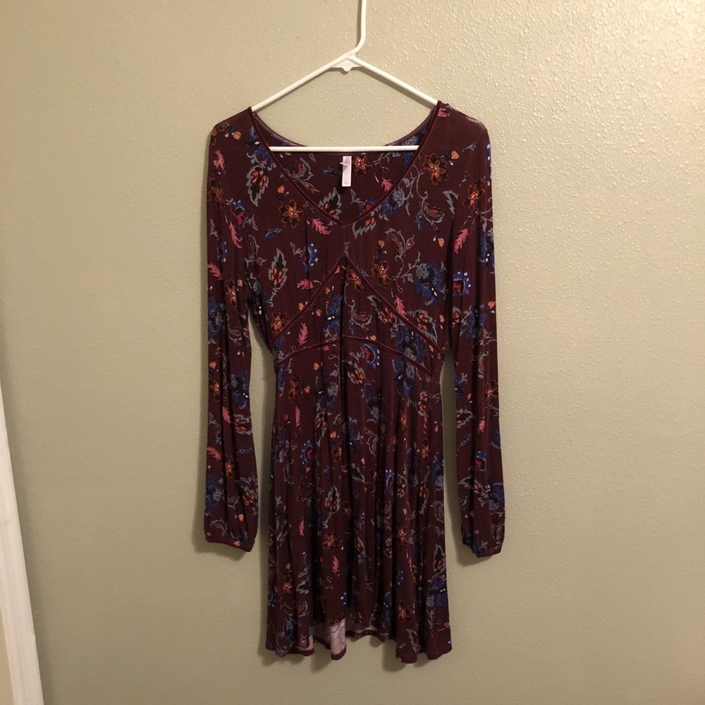 Long sleeve floral dress